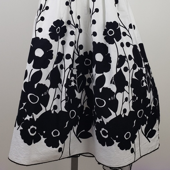 Speechless Dress size 5 White Black Floral Empire - Picture 3 of 7